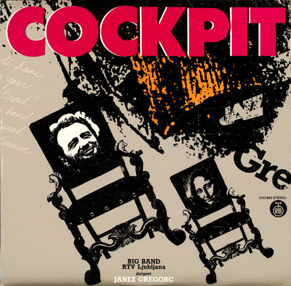 Image of Front Cover of 2425009E: LP - BIG BAND RTV LJUBLJANA , DIRIGENT JANEZ GREGORC, Cockpit (PGP RTB; 2121883, Yugoslavia 1985)   G+/VG