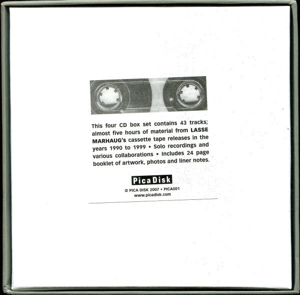 Image of Back Cover of 4xCD - VG+/VG - LASSE MARHAUG, Tapes 1990-1999 (Pica Disk; PICA001, Norway 2007, Box Set, Booklet, Limited To 600 Copies), Disc One Has Some Hairline Marks, Plays On Our Shop CD Player OK., = - 1656031S