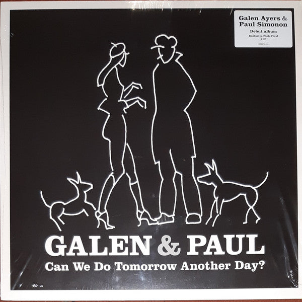 Image of Front Cover of 2445048S: LP - GALEN & PAUL, Can We Do Tomorrow Another Day? (Sony Music; 19658781291, Europe 2023, Inner & Insert, Pink Transparent Vinyl, Paul Simonon of The Clash)   VG+/VG+