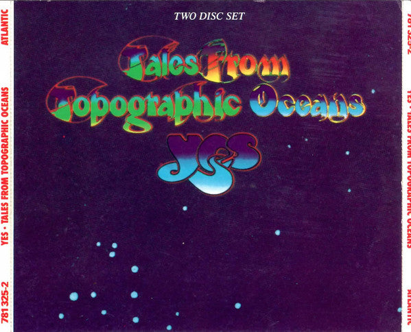 Image of Front Cover of 2435044E: 2xCD - YES, Tales From Topographic Oceans (Atlantic; 781 325-2, Europe , Double CD Case)   VG+/VG+