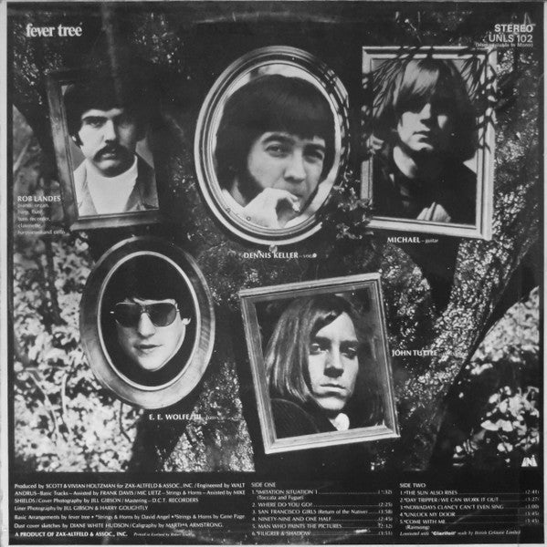Image of Back Cover of LP - G/G - FEVER TREE, Fever Tree (Uni; UNLS 102, UK 1968, Laminated Front Sleeve), ,  - 3526161E