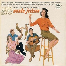 Image of Front Cover of 2425193E: LP - WANDA JACKSON, There's A Party Goin' On (Capitol Records; T-1511, US Reissue)   VG+/VG+