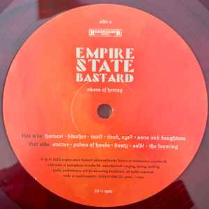 Image of Label Cover of LP - VG+/VG+ - EMPIRE STATE BASTARD, Rivers Of Heresy (Roadrunner Records; 5054197595707, UK 2023, Inner, Red Marble Vinyl. Biffy Clyro Side Project), ,  - 2415323C