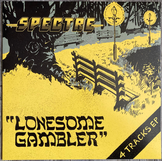 Image of Front Cover of 2425242E: 12" EP - SPECTRE, Lonesome Gambler (Dying Victims Productions ; DVP 262, Germany 2023, Picture Sleeve, Poster & Postcard, Sticker) Stickered Plastic Outer Sleeve  EX/EX