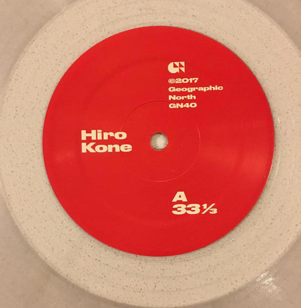 Image of Label Cover of 2425237E: LP - HIRO KONE, Love Is The Capital (Geographic North ; GN40, US 2017, Clear Vinyl, With Obi) Opened Instore, Still In Shrinkwrap, Corner Bumps  EX/EX