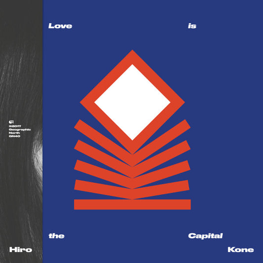 Image of Front Cover of 2425237E: LP - HIRO KONE, Love Is The Capital (Geographic North ; GN40, US 2017, Clear Vinyl, With Obi) Opened Instore, Still In Shrinkwrap, Corner Bumps  EX/EX