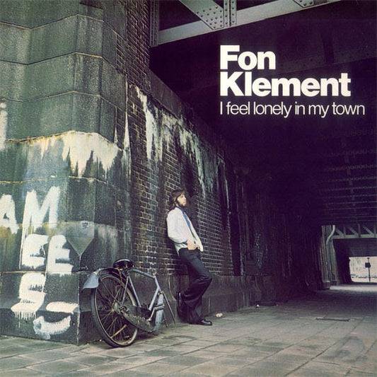 Image of Front Cover of LP - VG+/VG+ - FON KLEMENT, I Feel Lonely In My Town (Wah Wah Records; LPS131, Spain 2014 Reissue, Stickered Plastic Sleeve, Insert, Limited Edition of 500), ,  - 2415454C