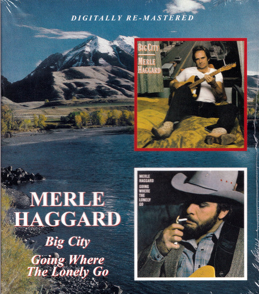 Image of Front Cover of 2415497C: CD - MERLE HAGGARD, Big City / Going Where The Lonely Go (BGO Records; BGOCD1006, UK 2011, Jewel Case)   VG+/VG+