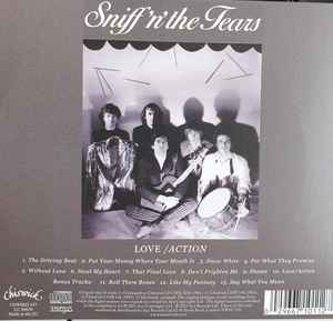 Image of Back Cover of CD - VG+/VG+ - SNIFF 'N' THE TEARS, Love / Action (Chiswick Records; CDWIKD 347, UK 2021, Gatefold), ,  - 2435147E
