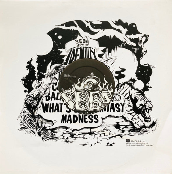 Image of Back Cover of 12" - /VG - SEBA, Identity (Identity / Nothing Can Replace) (Secret Operations; SECOPSLP001, UK 2013), No sleeve,  - 2515102C