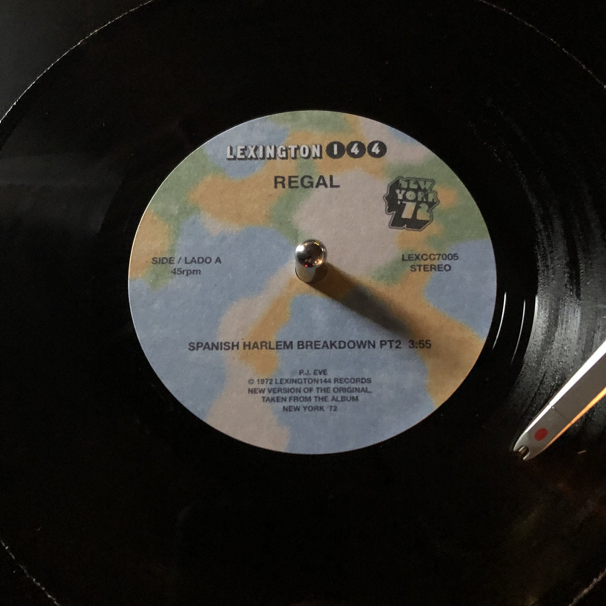 Image of Front Cover of 2525115E: 7" - REGAL, Spanish Harlem Breakdown Pt 2/ Spanish  Harlem Breakdown Pt 3 (Lexington; , UK , Lathe Cut with Labels)   /EX