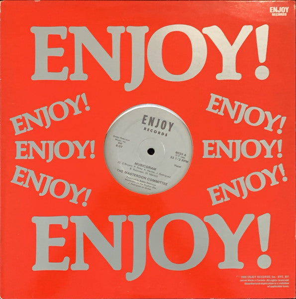 Image of Front Cover of 12" - VG+/VG+ - THE MASTERDON COMMITTEE, Musicgram (Enjoy Records; 6033, US 1984, Company Sleeve), Lightest of marks.,  - 2545090S