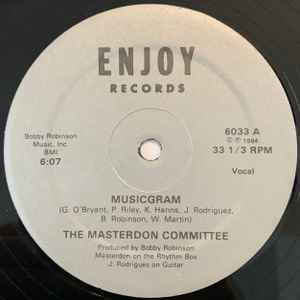 Image of Back Cover of 12" - VG+/VG+ - THE MASTERDON COMMITTEE, Musicgram (Enjoy Records; 6033, US 1984, Company Sleeve), Lightest of marks.,  - 2545090S