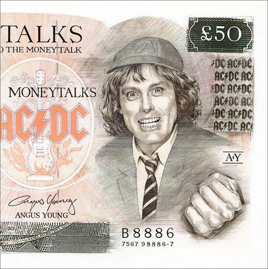 Image of Front Cover of 2955097S: 7" - AC/DC, Moneytalks (ATCO Records; B 8886, UK 1990, Picture Sleeve)   VG+/VG
