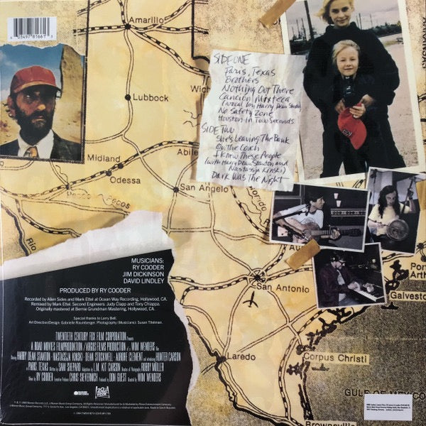 Image of Back Cover of LP - NEW/NEW - RY COODER, Paris, Texas (Original Motion Picture Soundtrack) (Warner Records; RCV1 25270, Europe 2025 Reissue, 40th Anniversary, Opaque Red Vinyl), ,  - 2116548C