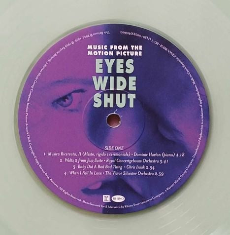 Image of Label Cover of 2xLP - NEW/NEW - VARIOUS, Eyes Wide Shut (Music From The Motion Picture) (Reprise Records; RCV1 47450 / 603497816620, Europe 2025 Reissue, Inner, Limited Edition, Coke Bottle Clear Vinyl), ,  - 3435077E