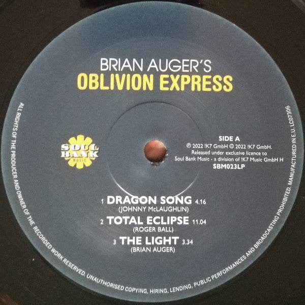 Image of Label Cover of 6xLP - VG+/M - BRIAN AUGER'S OBLIVION EXPRESS, Complete Oblivion (Soul Bank Music; SBM025, Europe 2023, Box Set, Booklet), Sealed in shrink-wrap. Some scuffs on surface of shrink plastic,  - 2515463C