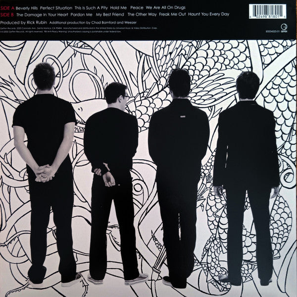 Image of Back Cover of 2525254E: LP - WEEZER, Make Believe (Geffen Records ; B0004520-01, US 2005, Inner) Still In Stickered Shrinkwrap  EX/EX