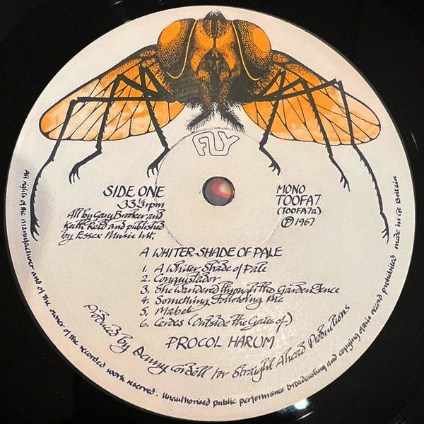 Image of Label Cover of 2xLP - VG/VG - PROCOL HARUM, A Whiter Shade Of Pale / A Salty Dog (Fly Records; TOOFA 7/8, UK 1972, Gatefold, White Fly Labels), Light Marks On Side A, Doesn't Affect Play. Edge Wear, Stickered Sleeve.,  - 3046173S
