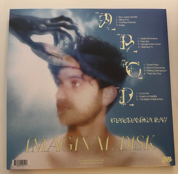 Image of Back Cover of 2xLP - NEW/NEW - MAGDALENA BAY, Imaginal Disk (Mom + Pop; MP770, US 2025, Gatefold, Insert, Translucent Light Blue Vinyl), ,  - 2916123C
