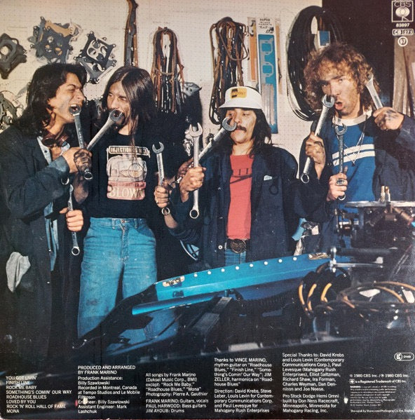 Image of Back Cover of 2515435C: LP - FRANK MARINO & MAHOGANY RUSH, What's Next (CBS; 83897, UK 1980)   VG/VG+