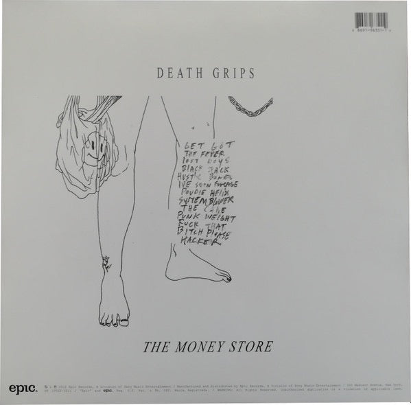 Image of Back Cover of LP - NEW/NEW - DEATH GRIPS, The Money Store (Epic; 88691963511, US 2018 Reissue, Inner & Insert), ,  - 1156099S