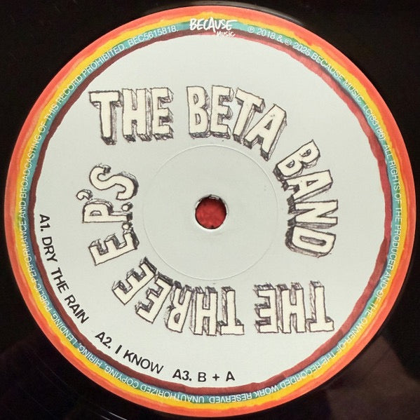 Image of Label Cover of 2xLP - NEW/NEW - THE BETA BAND, The Three EPs (Because Music; BEC5615818, Europe 2025 Reissue, Inners, 180g, Remastered), ,  - 3355029S