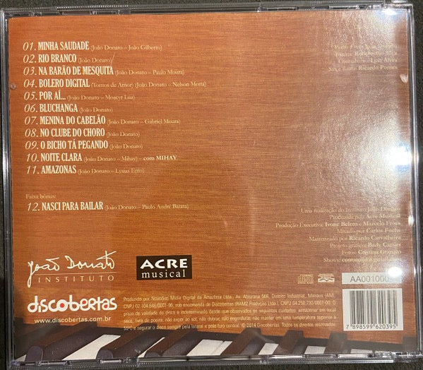 Image of Back Cover of CD - VG+/VG+ - JO O DONATO, Live Jazz In Rio Vol.2 - O Bicho T  Pegando! (Discobertas; DB-384, Brazil 2014, Jewel Case), ,  - 2515688C