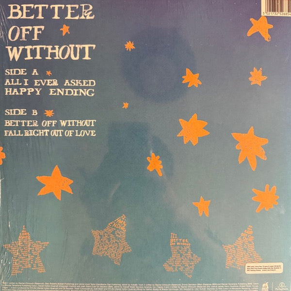 Image of Back Cover of 10" EP - EX/EX - RACHEL CHINOURIRI, Better Off Without (Parlophone; 5021732526854, UK 2025), Opened Instore, Still In Stickered Shrinkwrap,  - 3746358S