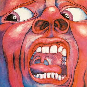 Image of Front Cover of 4924048E: LP - KING CRIMSON, In The Court of the Crimson King - An Observation By King Crimson (Polydor Red Label; 2302057, UK 1970s Reissue, Gatefold) Has "Limited Edition Special Price" stamp on top right of sleeve. Edgewear. A few light hairlines on the vinyl.  VG/VG