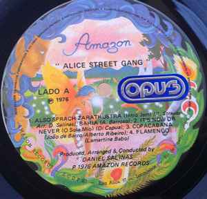 Image of Label Cover of LP - /VG - ALICE STREET GANG, Bahia (Amazon; AMZ-100, Brazil 1976), Light marks. Plays well.,  - 2625039E