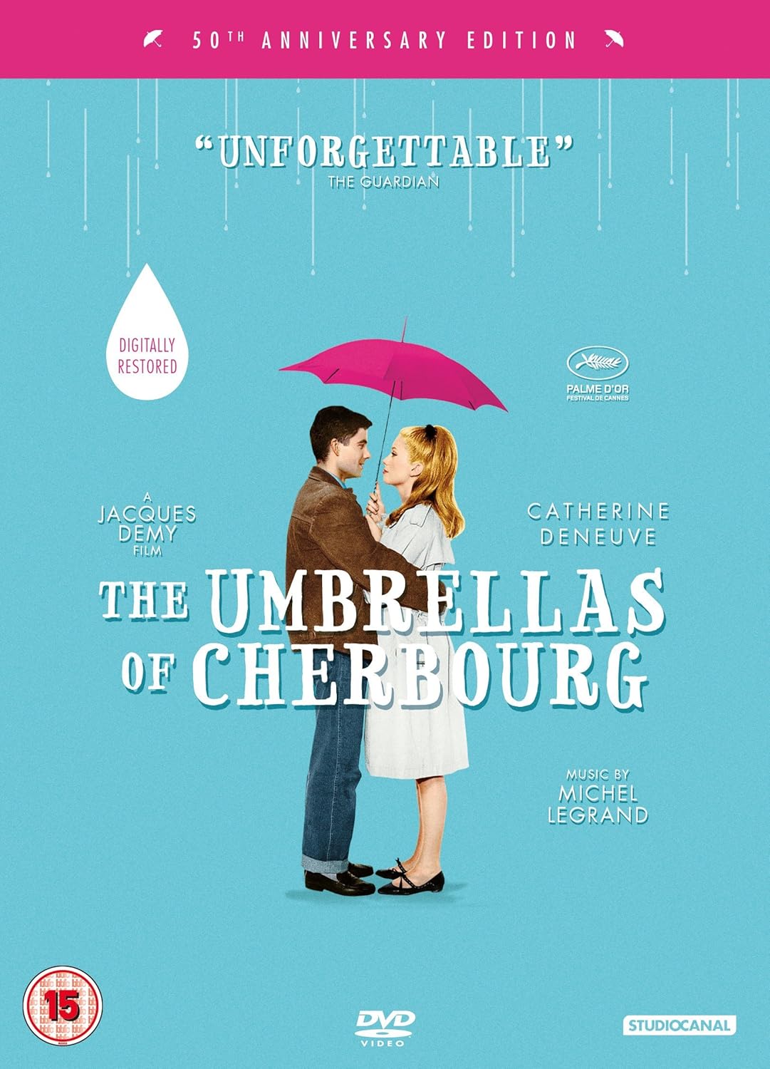 Image of Front Cover of 2655024S: 2xDVD - UMBRELLAS OF CHERBOURG - 50TH ANNIVERSARY EDITION, Umbrellas Of Cherbourg - 50th Anniversary Edition (,  2014) Strong VG+  VG+/VG+