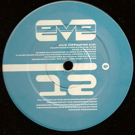 Image of Label Cover of 12" - G+/G+ - PABLO GARGANO, Eve 12 (Eve Records; EVE 96012, UK 1996, Company Sleeve), few scuffs and faint marks both sides. original company sleeve - some wear to bottom corner,  - 2645064S