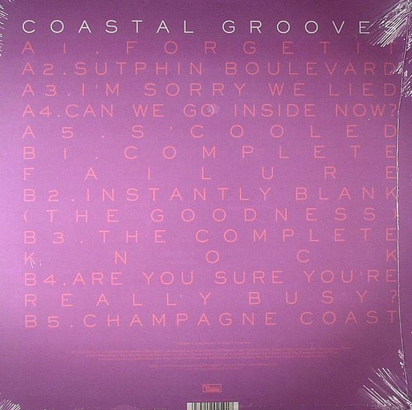 Image of Back Cover of LP - NEW/NEW - BLOOD ORANGE, Coastal Grooves (Domino; WIGLP259, US 2013 Reissue, Inner, Download Code), ,  - 2236191E
