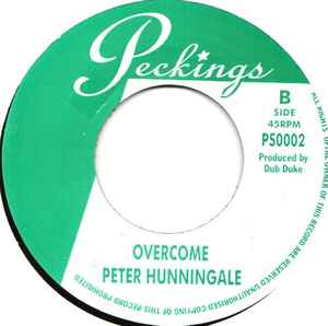Image of Back Cover of 2625094E: 7" - PETER HUNNINGALE, Mary Jane/ Overcome (Peckings Records; PS0002, UK 2007)   /VG