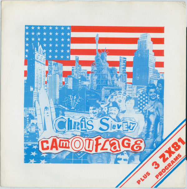 Image of Front Cover of 2525203E: 7" EP - CHRIS SIEVEY, Camouflage (EMI ; EMI 5398, UK 1983, Picture Sleeve) Strong VG  VG/VG