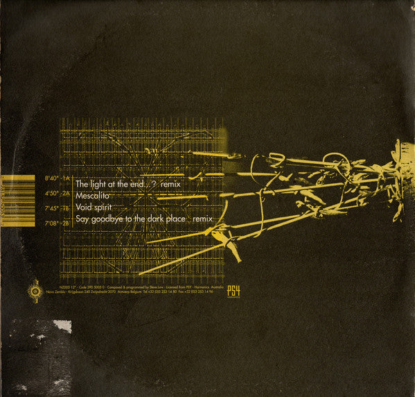 Image of Back Cover of 12" - VG/VG - ZEN PARADOX, The Light At The End... ? (Nova Zembla; NZ005, Belgium 1994, Picture Sleeve), light marks only. cut out (hole punch top right sleeve),  - 4246249S