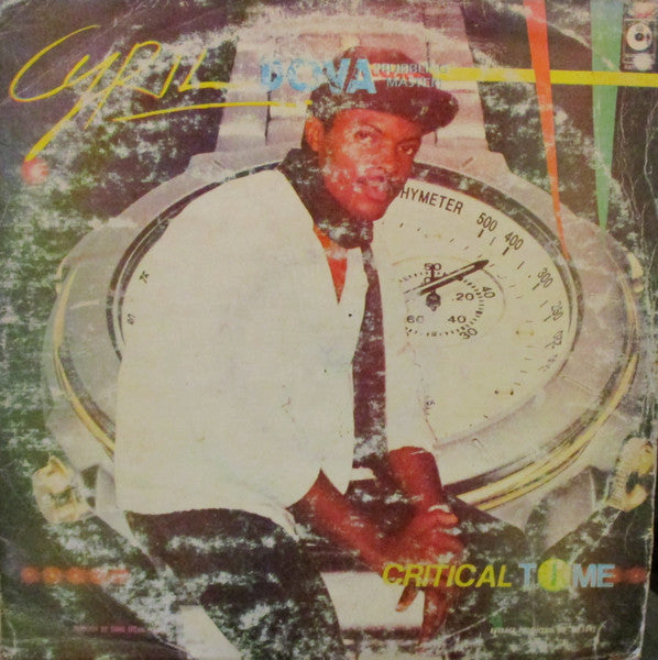 Image of Front Cover of LP - G+/G+ - CYRIL DOVA, Critical Time (Average Records; ARS 2026, Nigeria 1992), top corner of sleeve torn. many scuffs and marks throughout vinyl. ,  - 2725050E