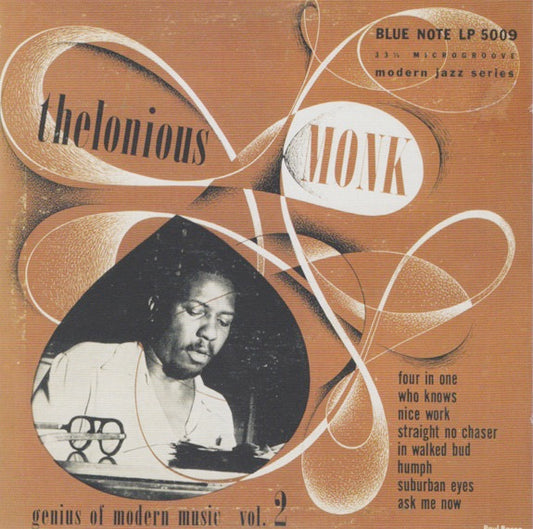 Image of Front Cover of 2715153C: CD - THELONIOUS MONK, Genius Of Modern Music, Vol. 2 (Blue Note; 7243 5 32139 2 3, Europe 2001)   VG+/VG+