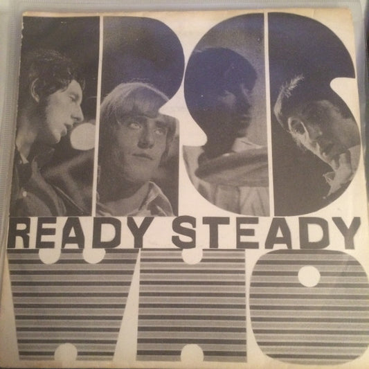 Image of Front Cover of 2725076E: 7" EP - THE WHO, Ready Steady Who (Badger Records; RNA 001, Canada 1978 Reissue, Black And White Picture Sleeve) Slight Fogging To Vinyl, Sleeve Creased  VG/VG+
