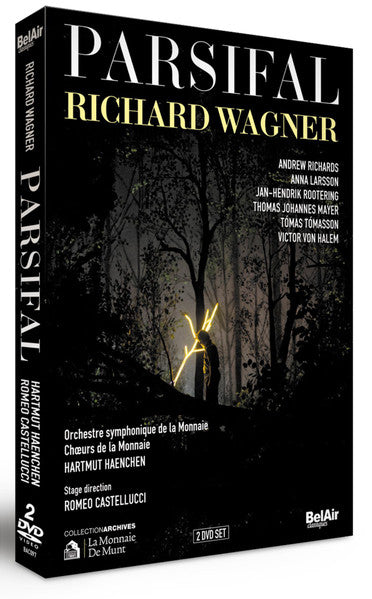 Image of Front Cover of 2xDVD - VG+/VG+ - RICHARD WAGNER, ORCHESTRE SYMPHONIQUE DE LA MONNAIE, HARTMUT HAENCHEN, Parsifal (Bel Air Classiques; BAC097, Europe 2013, Booklet), ,  - 2735039E