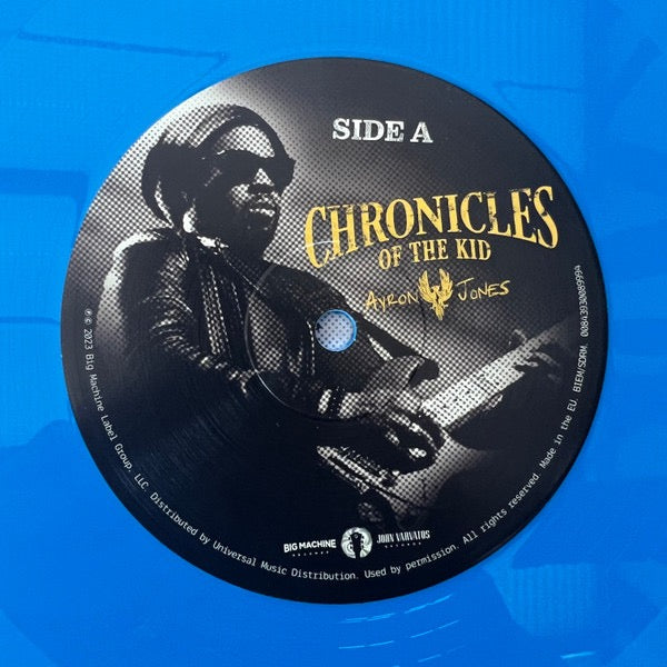 Image of Label Cover of LP - NEW/NEW - AYRON JONES, Chronicles Of The Kid (Big Machine Records; 00843930089994, Europe 2023, Turquoise Vinyl), ,  - 2635216E