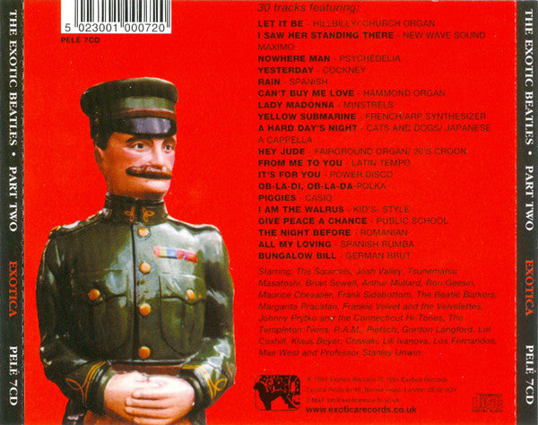 Image of Back Cover of CD - VG+/VG - VARIOUS, The Exotic Beatles - Part Two (Exotica Records; PEL  7CD, UK , Jewel Case), ,  - 4055260S
