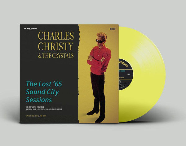 Image of Label Cover of 2715182C: LP - CHARLES CHRISTY & THE CRYSTALS, The Lost '65 Sound City Sessions (Vee-Tone Records; VTRLP2056, UK 2021, Yellow Vinyl)   VG+/VG+