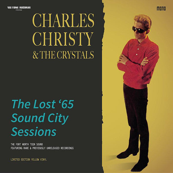 Image of Front Cover of 2715182C: LP - CHARLES CHRISTY & THE CRYSTALS, The Lost '65 Sound City Sessions (Vee-Tone Records; VTRLP2056, UK 2021, Yellow Vinyl)   VG+/VG+