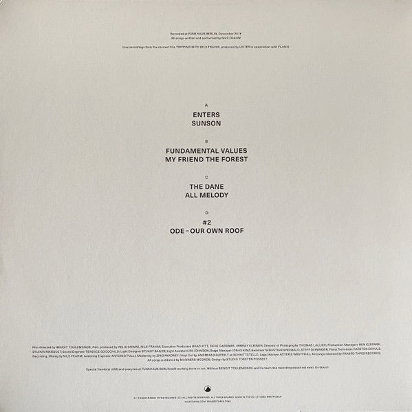 Image of Back Cover of 2xLP - NEW/NEW - NILS FRAHM, Tripping With Nils Frahm (Erased Tapes Records; ERATP136LP, UK 2021), ,  - 2635229E