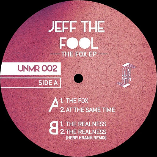 Image of Front Cover of 12" - /VG+ - JEFF THE FOOL, The Fox Ep (Unanime Records; UNMR002, France 2020), ,  - 2745122S