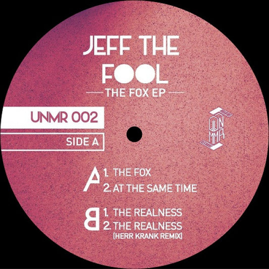Image of Front Cover of 12" - /VG+ - JEFF THE FOOL, The Fox Ep (Unanime Records; UNMR002, France 2020), ,  - 2745122S