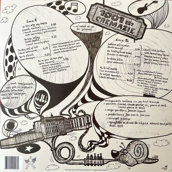 Image of Back Cover of LP - EX/EX - 1001 EST CREMAZIE, 1001 Est Cremazie (We Are Busy Bodies; WABB-199, Canada 2025 Reissue), ,  - 2745126S