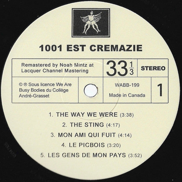 Image of Label Cover of LP - EX/EX - 1001 EST CREMAZIE, 1001 Est Cremazie (We Are Busy Bodies; WABB-199, Canada 2025 Reissue), ,  - 2745126S